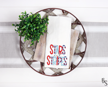 Load image into Gallery viewer, Stars And Stripes Doodle Letters #BS3138
