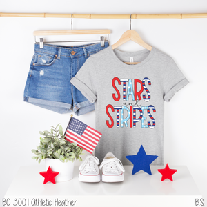 Stars And Stripes Doodle Letters #BS3138