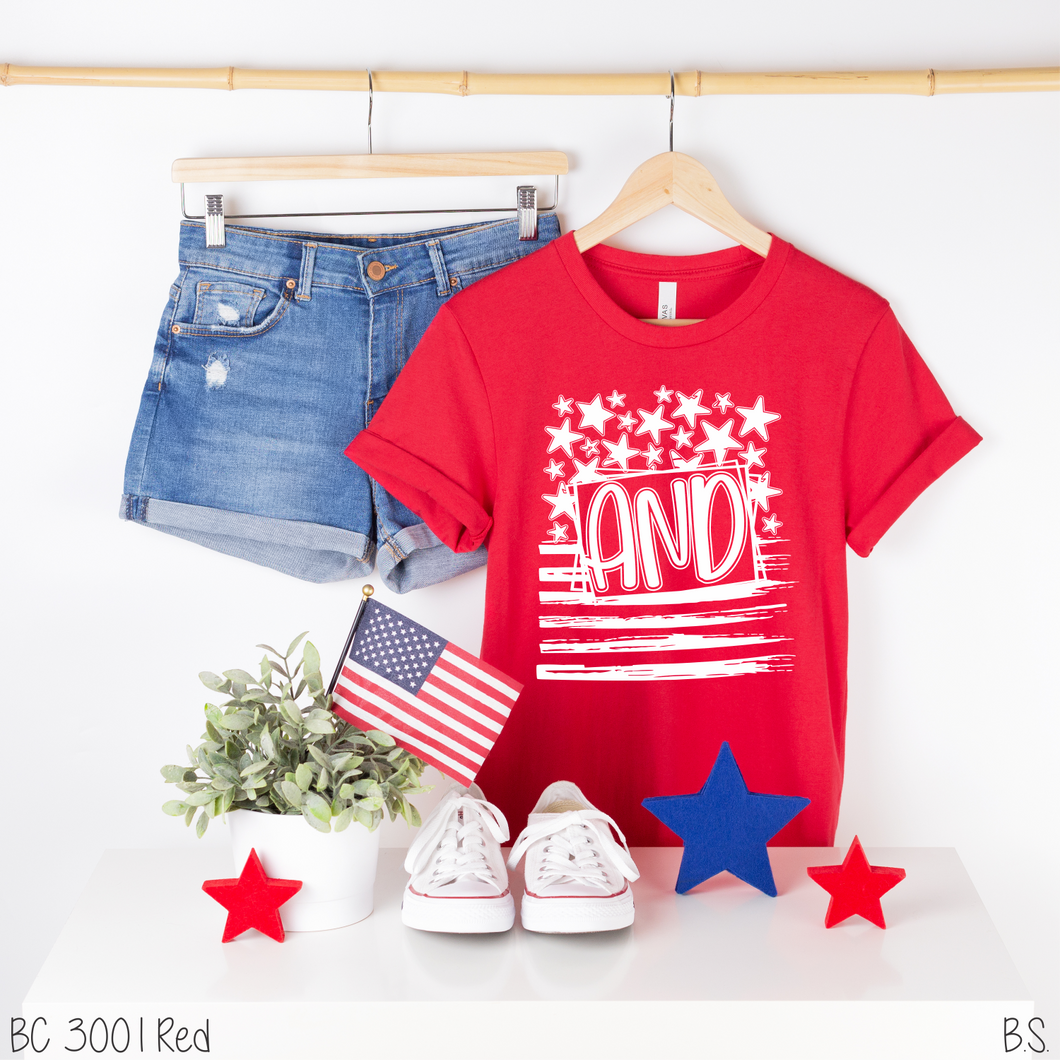 Stars And Stripes Flag One Color #BS1815