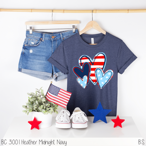 Stars And Stripes Hearts #BS1709