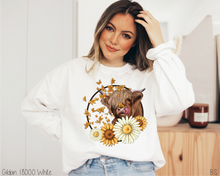 Load image into Gallery viewer, Sunflower Daisy Highland Cow #BS3835
