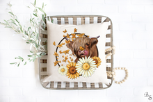 Load image into Gallery viewer, Sunflower Daisy Highland Cow #BS3835
