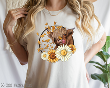 Load image into Gallery viewer, Sunflower Daisy Highland Cow #BS3835
