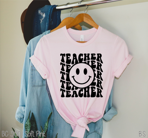 Teacher Smiley Face Wavy #BS3361