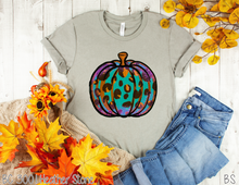 Load image into Gallery viewer, Teal Leopard Pumpkin #BS123
