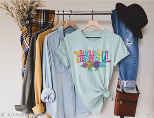 Thankful Colorful With Flowers #BS2396