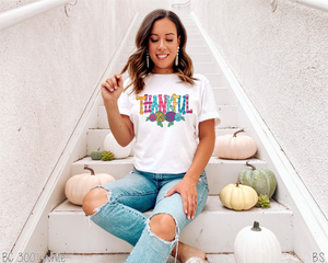 Thankful Colorful With Flowers #BS2396