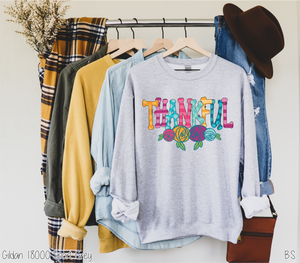 Thankful Colorful With Flowers #BS2396
