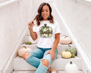 Thankful Pumpkin Gold Dots #BS2251