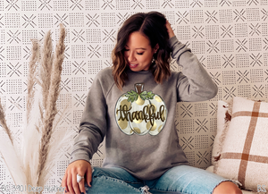 Thankful Pumpkin Gold Dots #BS2251