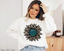 Load image into Gallery viewer, Turquoise Leopard Sunflower #BS3715

