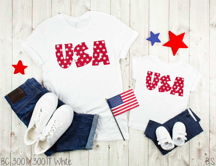USA Red Retro Distressed Star #BS3249