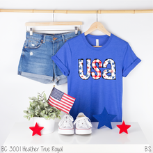 Load image into Gallery viewer, USA Watercolor Stars Gingham Outlined #BS3221
