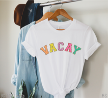 Load image into Gallery viewer, Vacay Arched Chenille Letters #BS2879
