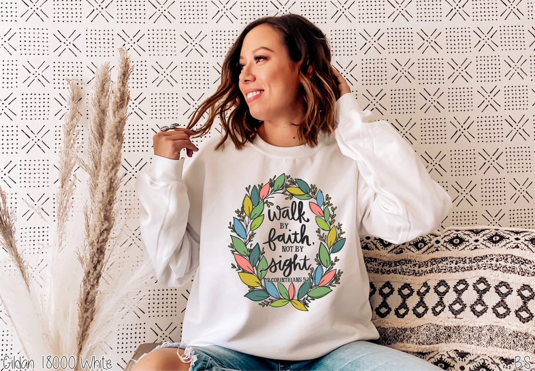 Walk By Faith Wreath Full Color #BS2532