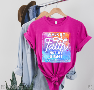 Walk By Faith Watercolor #BS1422