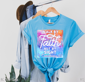 Walk By Faith Watercolor #BS1422