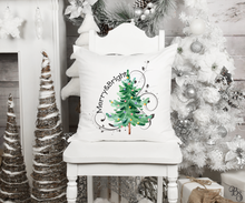Load image into Gallery viewer, Watercolor Merry And Bright Christmas Tree #BS980
