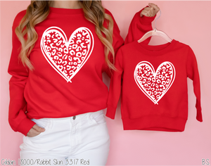 White Leopard Heart #BS5049