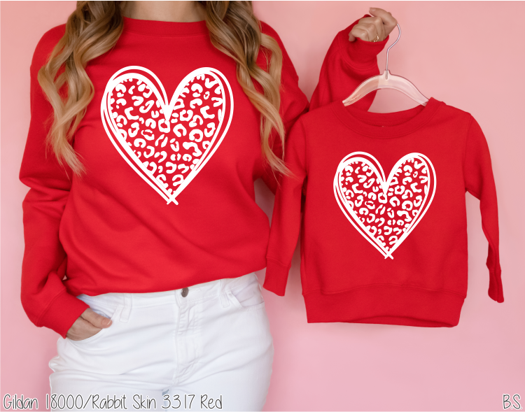 White Leopard Heart #BS5049