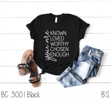 Load image into Gallery viewer, You Are Known, Loved, Worthy #BS792
