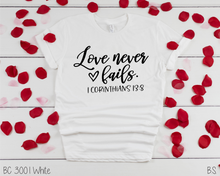 Load image into Gallery viewer, Love Never Fails #BS1078
